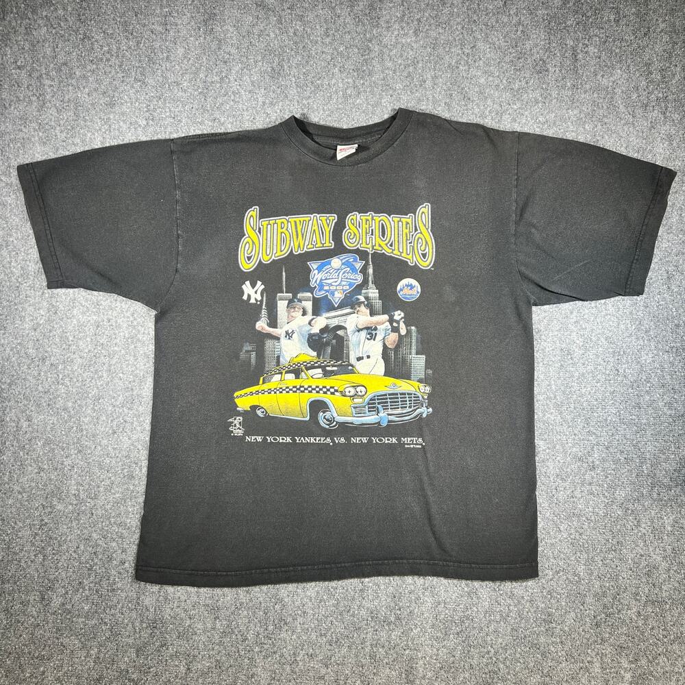 Vintage 2000 Subway Series World Series T-Shirt XL Yankees Mets